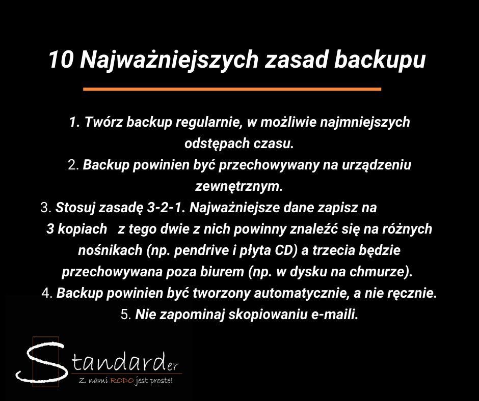 zasady backupu danych zasady backupu danych